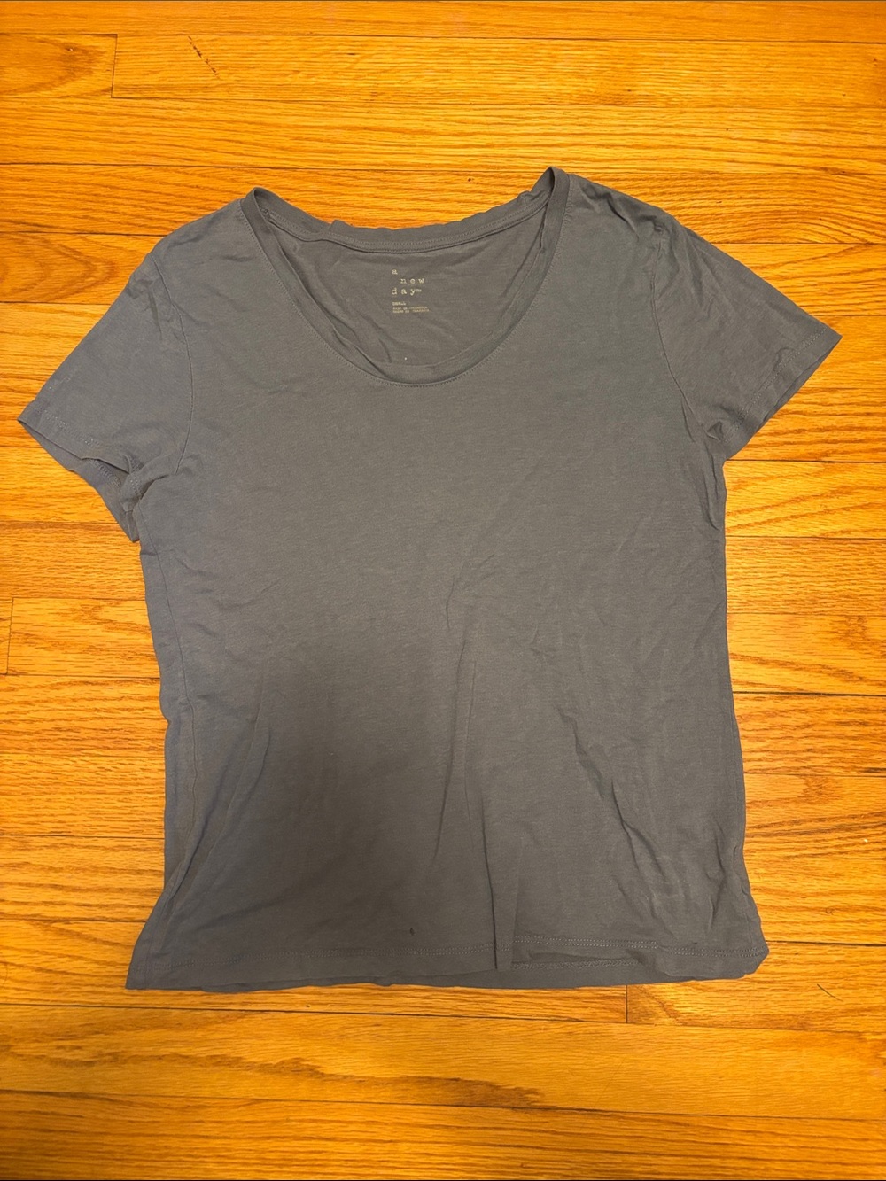 a new day Slate Blue Scoop Neck Short Sleeve Tee